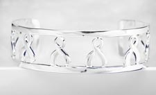 Ribbon Cuff Awareness Bracelet