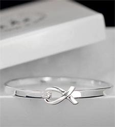 Silver Tiffany Bangle Bracelet